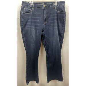 NWT Kut From the Kloth High Rise Fab Ab Ankle Flare Blue Jeans Womens Size 14W